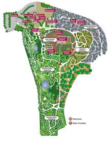 Map of the Fullerton Arboretum